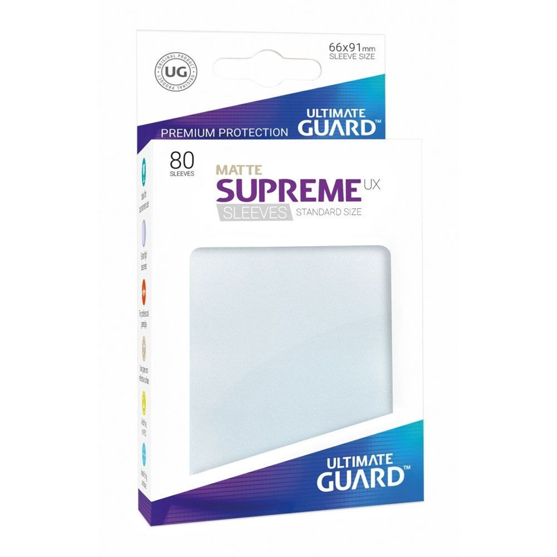 Image for Matte Frosted Sleeve - Supreme UX Sleeves (80-Pack) - Card Sleeves