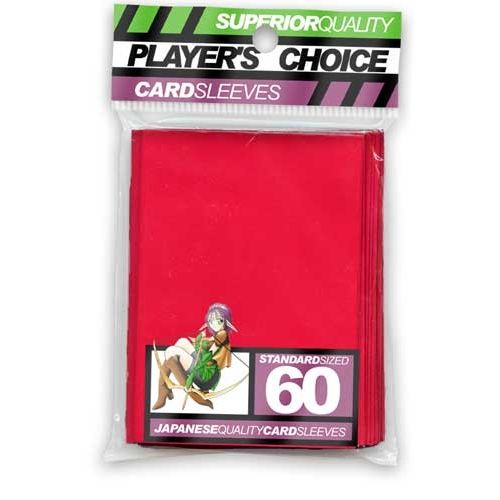 Image for Player's Choice Standard Card Sleeves - Red (60-Pack) - Card Sleeves