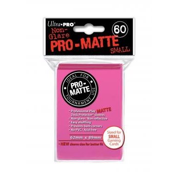 Image for Pro-Matte Small Deck Protectors - Bright Pink (60-Pack) - Card Sleeves