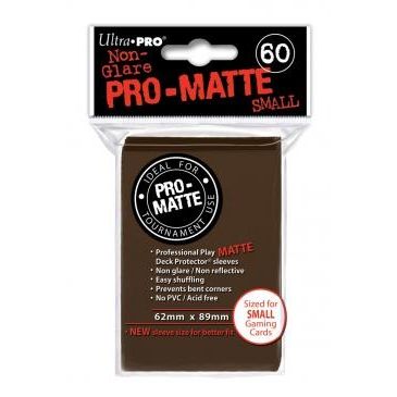 Image for Pro-Matte Small Deck Protectors - Brown (60-Pack) - Card Sleeves