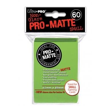Image for Pro-Matte Small Deck Protectors - Lime Green (60-Pack) - Card Sleeves