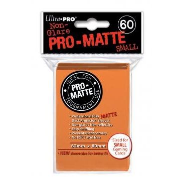Image for Pro-Matte Small Deck Protectors - Orange (60-Pack) - Card Sleeves