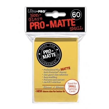 Image for Pro-Matte Small Deck Protectors - Yellow (60-Pack) - Card Sleeves