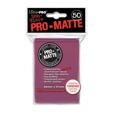 Image for PRO-Matte Standard Deck Protectors - Blackberry (50-Pack) - Card Sleeves