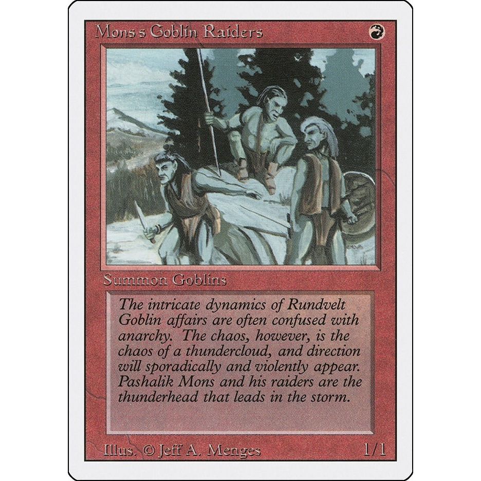 Image for Mons's Goblin Raiders (3ED) - Magic: The Gathering