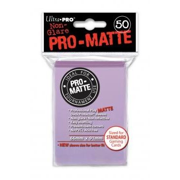 Image for Pro-Matte Standard Deck Protectors - Lilac (50-Pack) - Card Sleeves