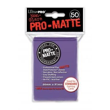 Image for Pro-Matte Standard Deck Protectors - Purple (50-Pack) - Card Sleeves