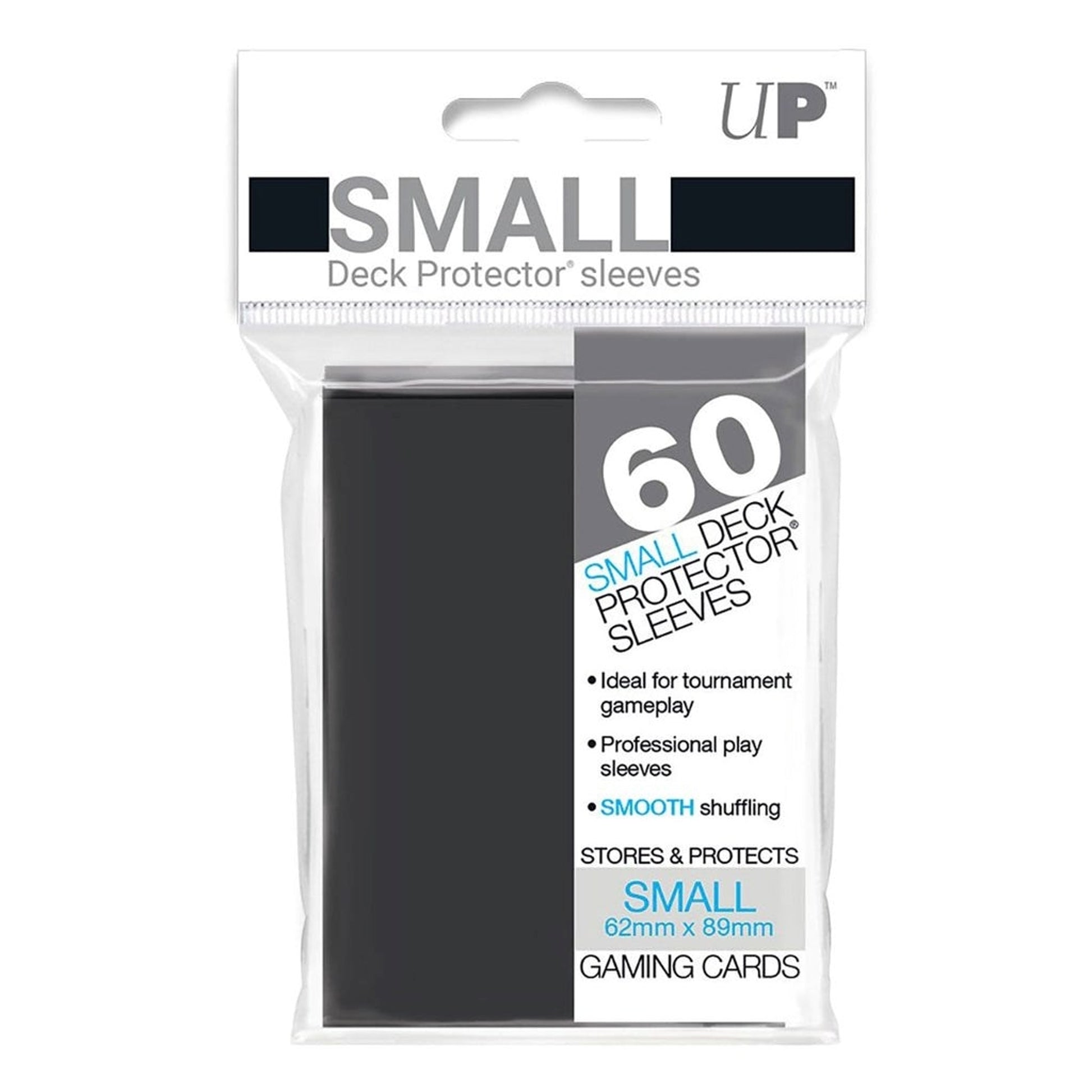Image for Small Deck Protectors - Black (60-Pack) - Card Sleeves