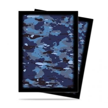 Image for Standard Deck Protectors - Navy Camo (50-Pack) - Card Sleeves