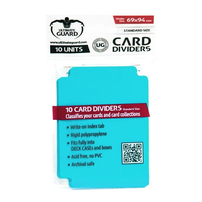Image for Card Dividers Standard - Aquamarine (10-Pack) - Collectible Storage