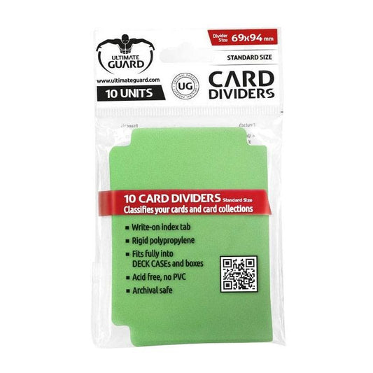 Image for Card Dividers Standard - Green (10-Pack) - Collectible Storage