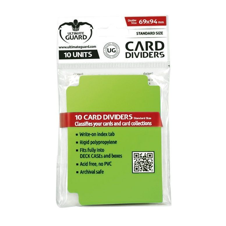 Image for Card Dividers Standard - Light Green (10-Pack) - Collectible Storage