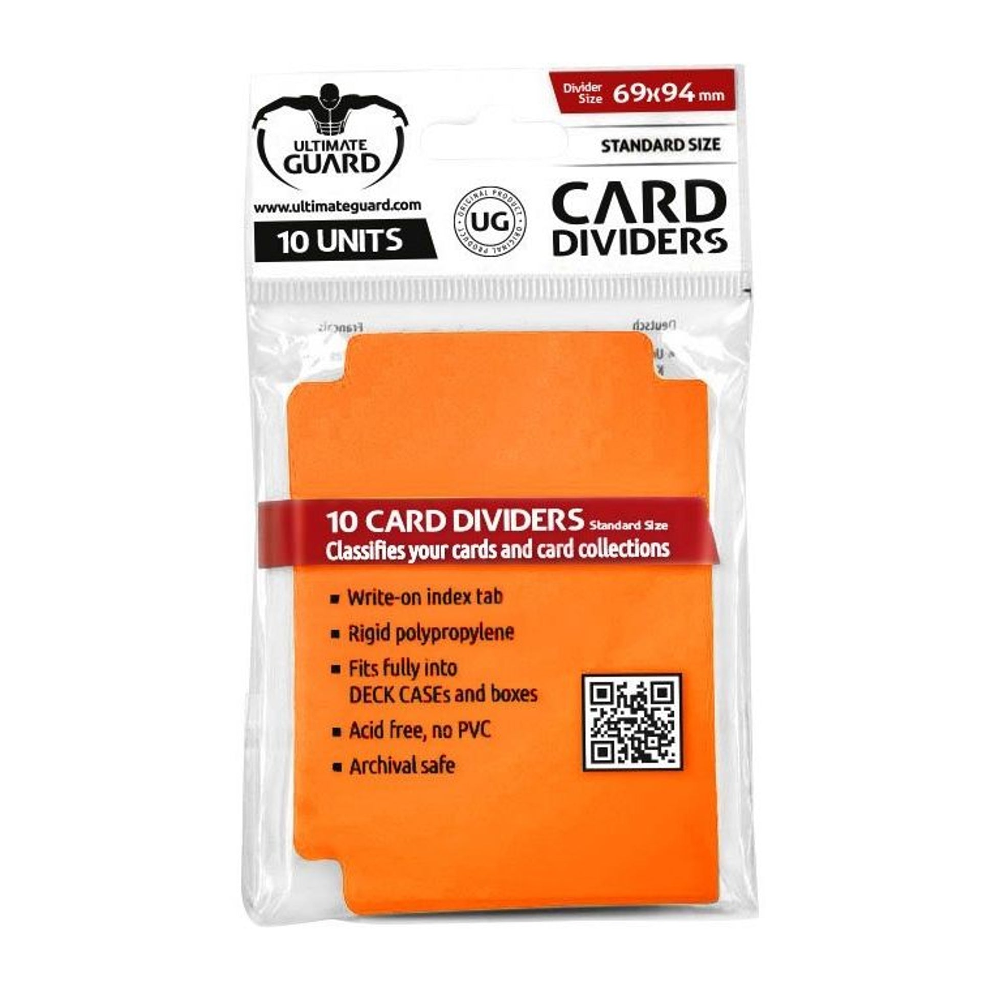 Image for Card Dividers Standard - Orange (10-Pack) - Collectible Storage