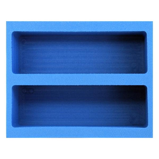 Image for Collectible Card Foam 2-Row Max Capacity Tray - Small (w/ 6 dividers) (Classic Blue) - Collectible Storage