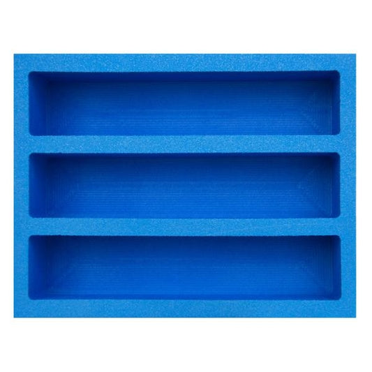 Image for Collectible Card Foam 3-Row Max Capacity Tray - Large (w/ 8 dividers) (Classic Blue) - Collectible Storage