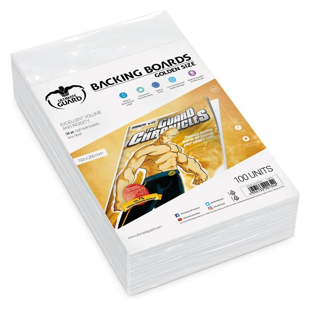 Image for Comic Backing Boards - Golden Age (100-Pack) - Collectible Storage