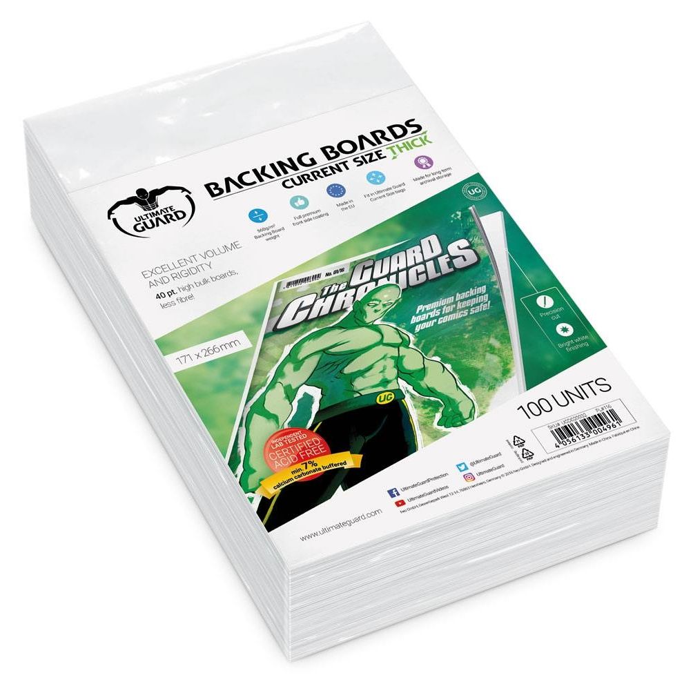 Image for Comic Backing Boards - Thick Current (100-Pack) - Collectible Storage