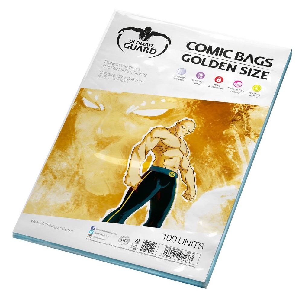 Image for Comic Bags - Golden Age (100-Pack) - Collectible Storage