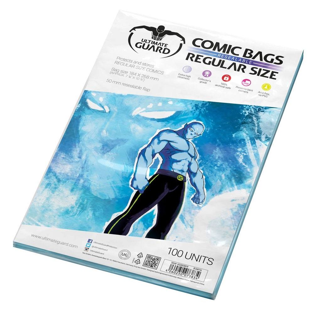 Image for Comic Bags - Resealable Regular (100-Pack) - Collectible Storage