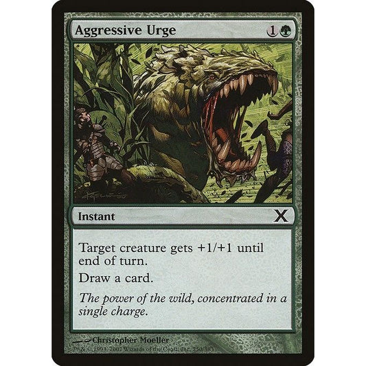 Image for Aggressive Urge (250) (10E) - Magic: The Gathering