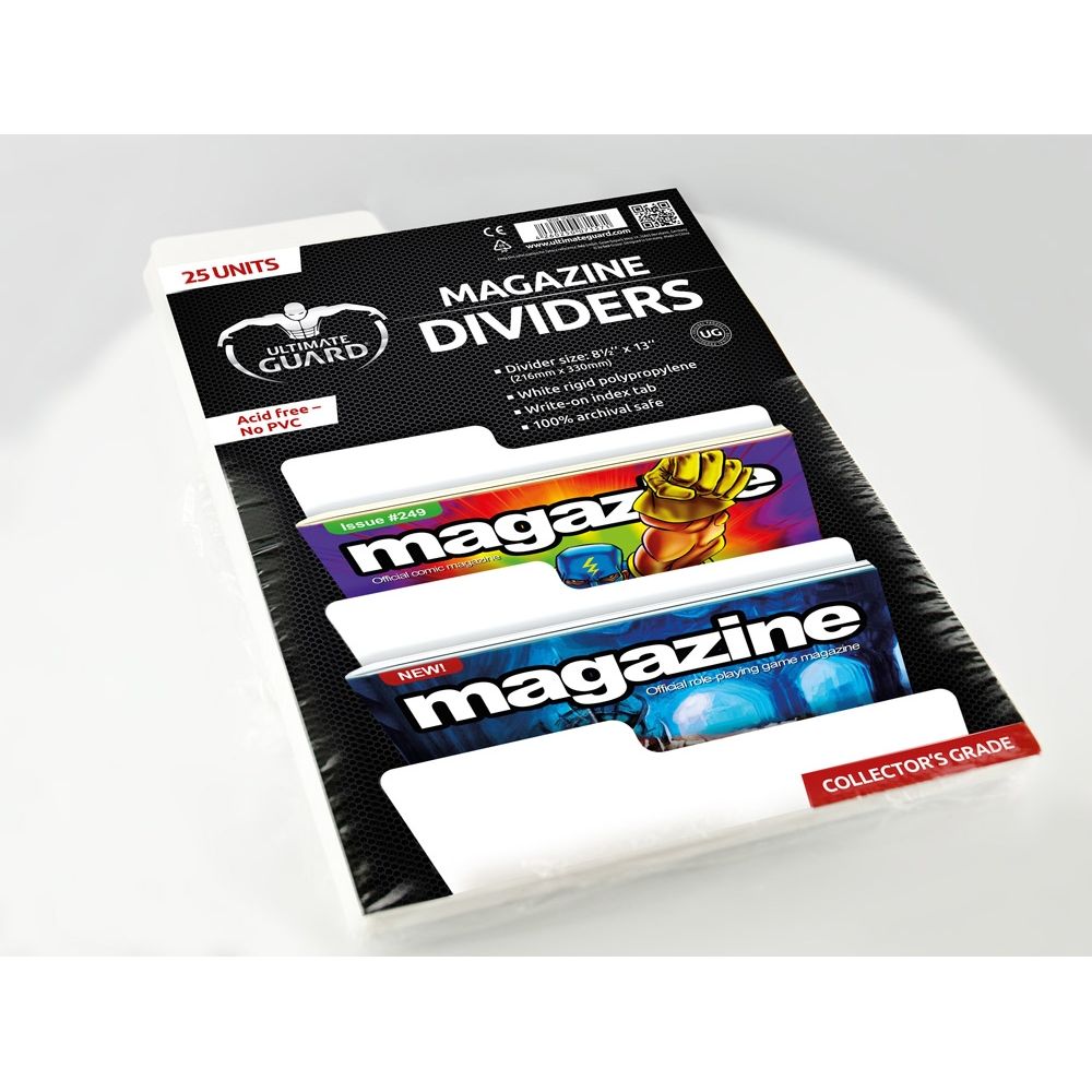 Image for Magazine Dividers - White (25-Pack) - Collectible Storage