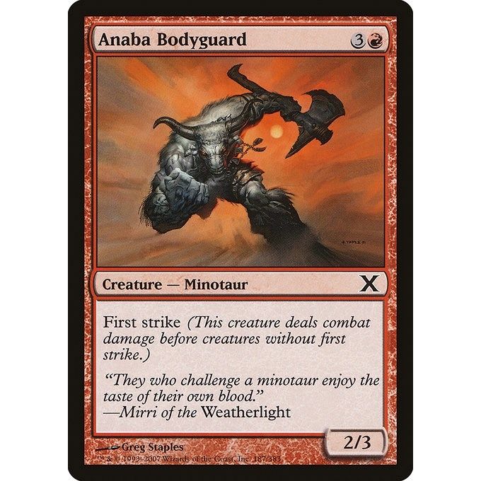 Image for Anaba Bodyguard (187) (10E) - Magic: The Gathering