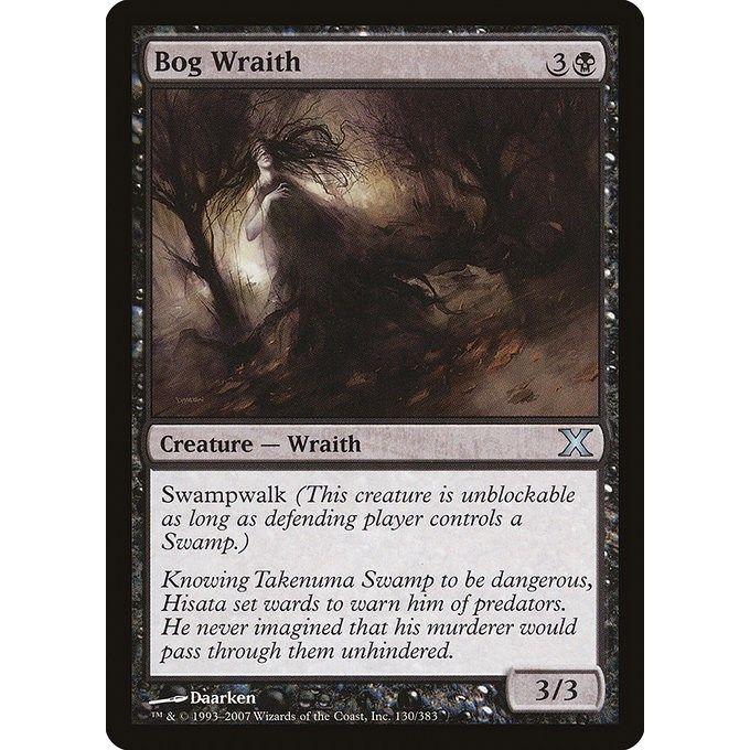 Image for Bog Wraith (130) (10E) - Magic: The Gathering