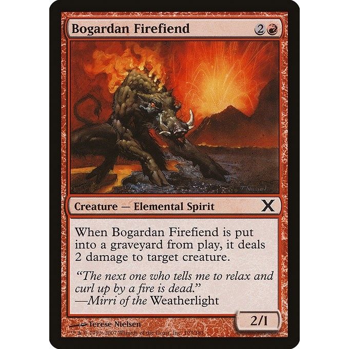 Image for Bogardan Firefiend (193) (10E) - Magic: The Gathering