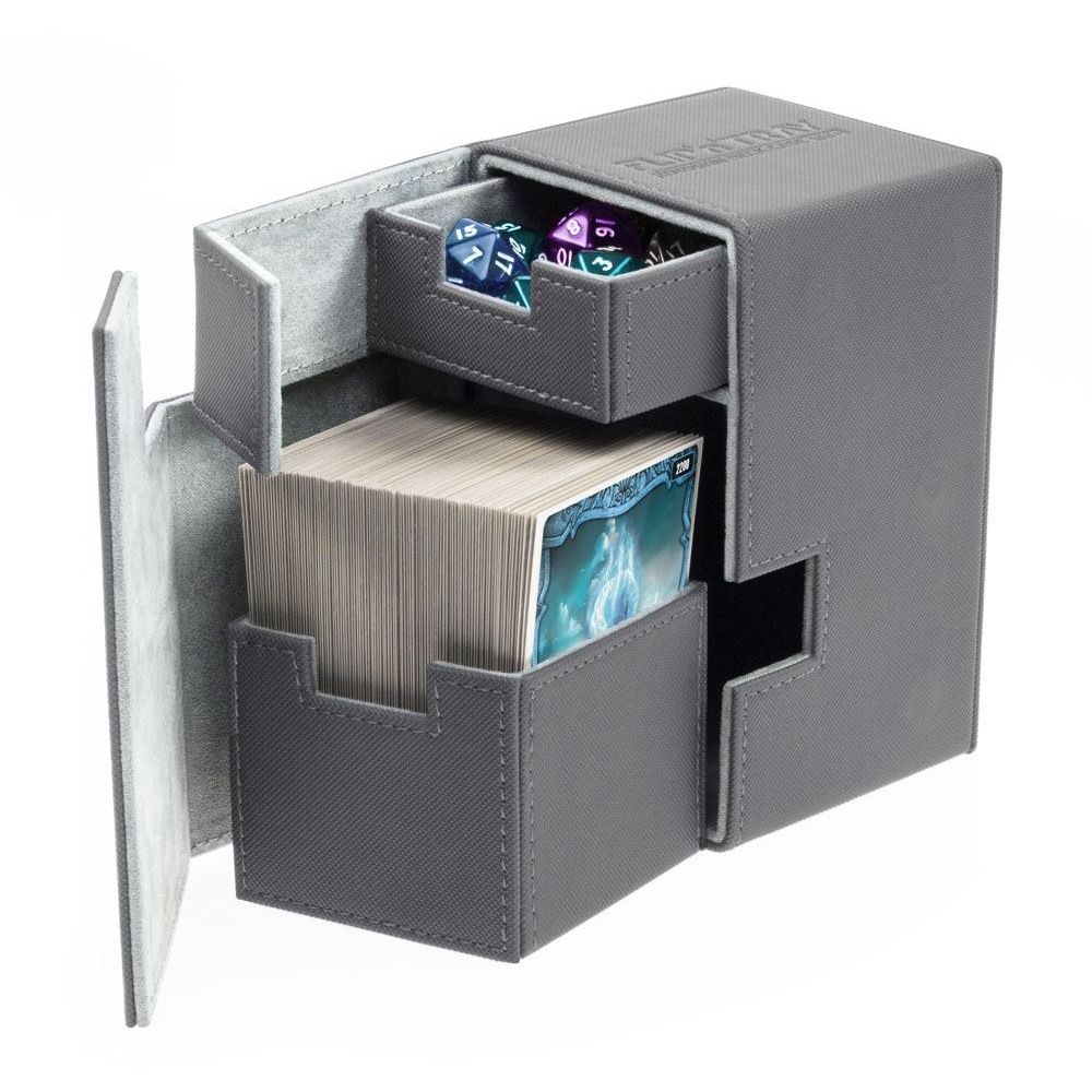 Image for Flip 'n' Tray Deck Case XenoSkin - Grey (Holds 100+) - Deck Boxes