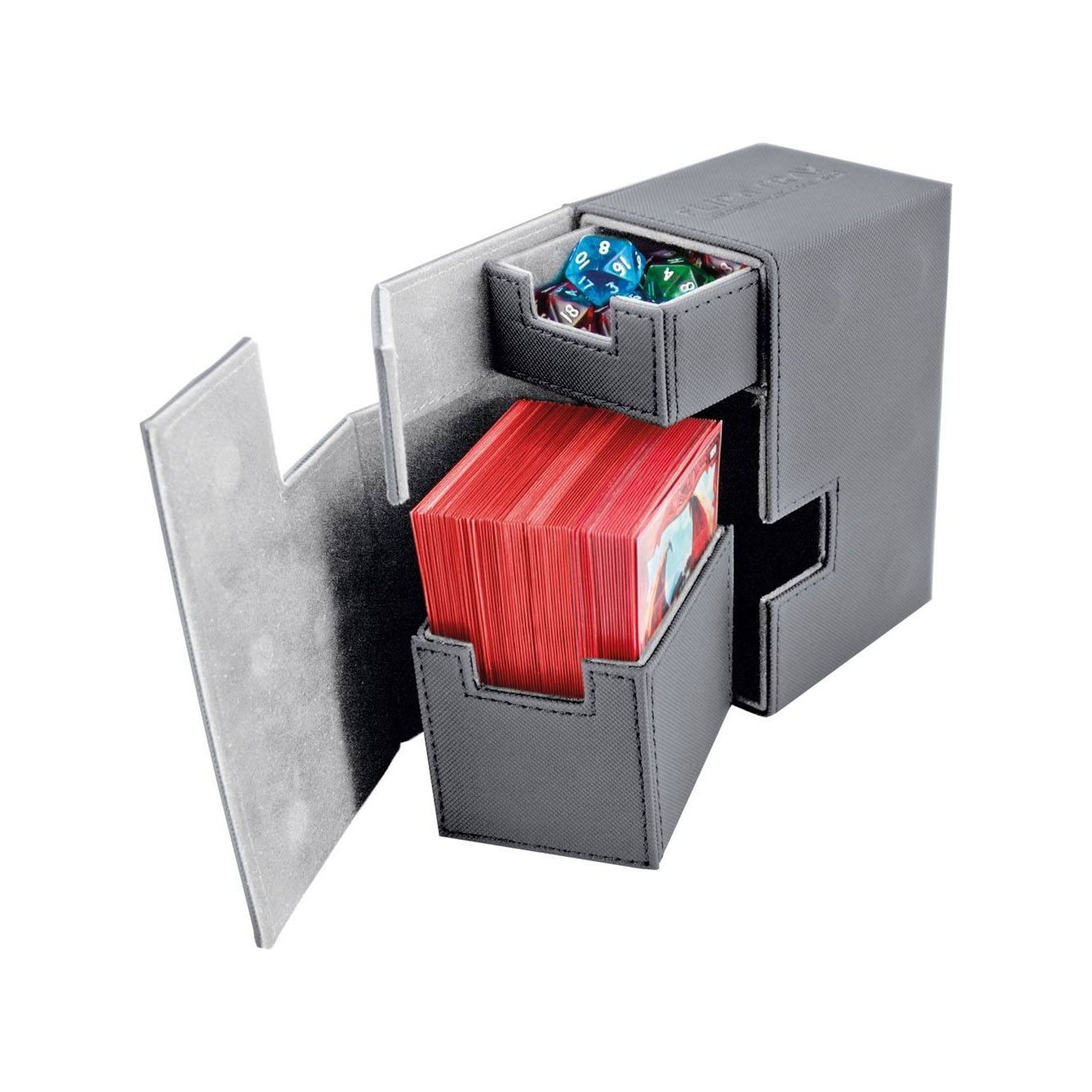 Image for Flip 'n' Tray Deck Case XenoSkin - Grey (Holds 80+) - Deck Boxes