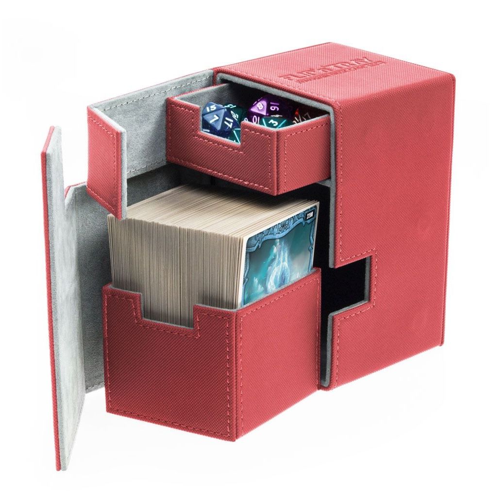 Image for Flip 'n' Tray Deck Case XenoSkin - Red (Holds 100+) - Deck Boxes