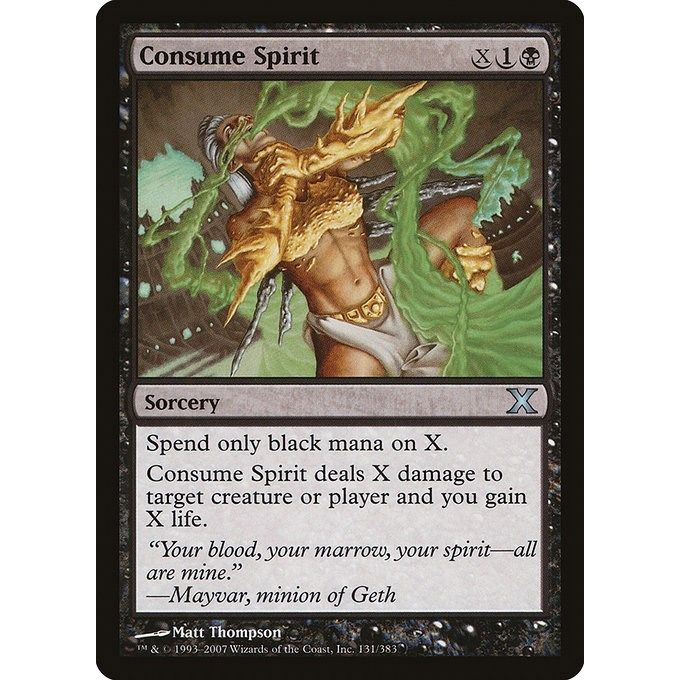 Image for Consume Spirit (131) (10E) - Magic: The Gathering