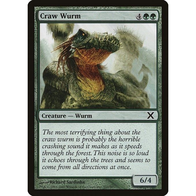 Image for Craw Wurm (257) (10E) - Magic: The Gathering