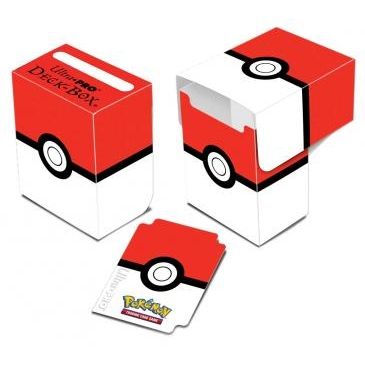 Image for Pokemon Poke Ball Red and White Full-View Deck Box - Deck Boxes
