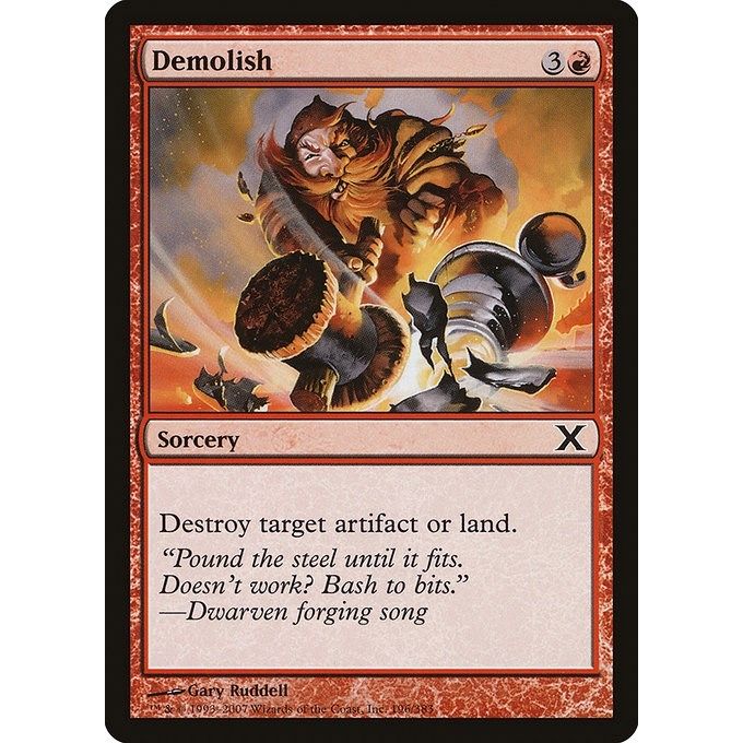 Image for Demolish (196) (10E) - Magic: The Gathering