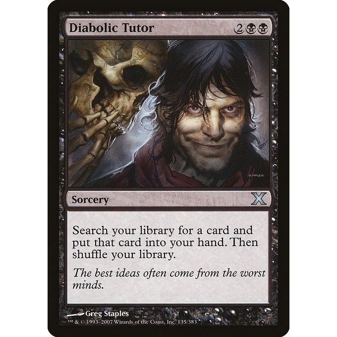 Image for Diabolic Tutor (135) (10E) - Magic: The Gathering