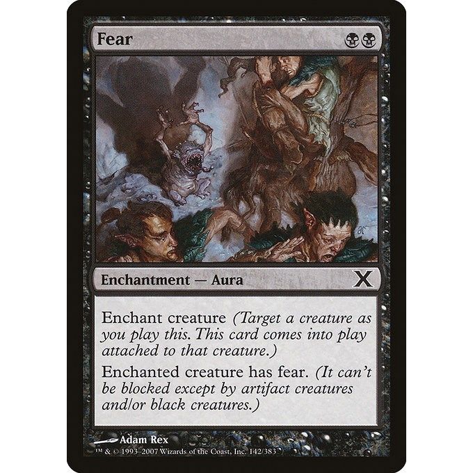 Image for Fear (142) (10E) - Magic: The Gathering