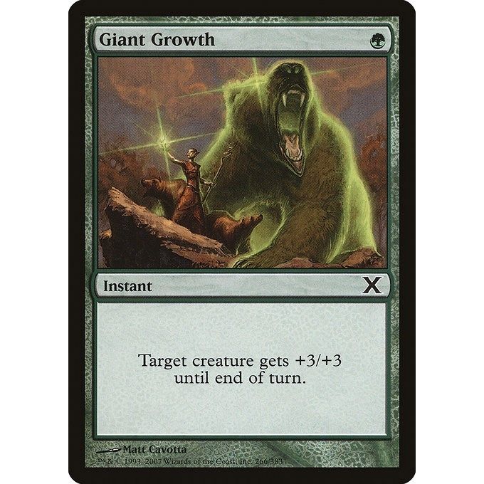 Image for Giant Growth (266) (10E) - Magic: The Gathering