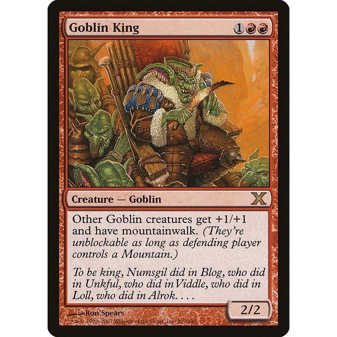 Image for Goblin King (207) (10E) - Magic: The Gathering