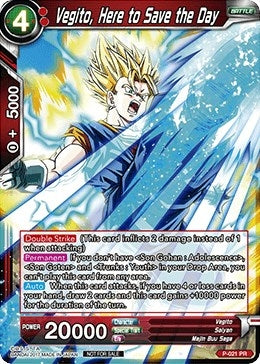 Image for Vegito, Here to Save the Day (P-021) (PR) - Dragon Ball Super: Masters