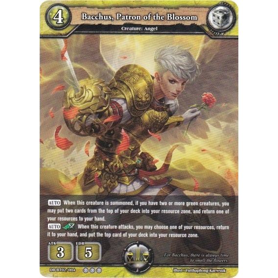Image for Bacchus, Patron of the Blossom (DB-BT02/004) (BP02) - Dragoborne