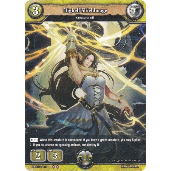 Image for Highelf Shieldmage (DB-BT02/010) (BP02) - Dragoborne