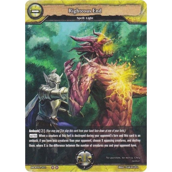 Image for Righteous End (DB-BT02/023) (BP02) - Dragoborne
