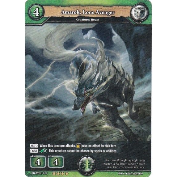 Image for Amarok, Lone Avenger (DB-BT02/026) (BP02) - Dragoborne