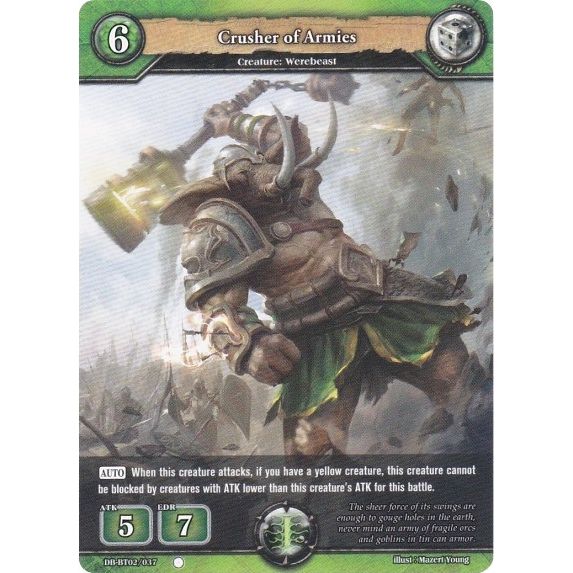 Image for Crusher of Armies (DB-BT02/037) (BP02) - Dragoborne