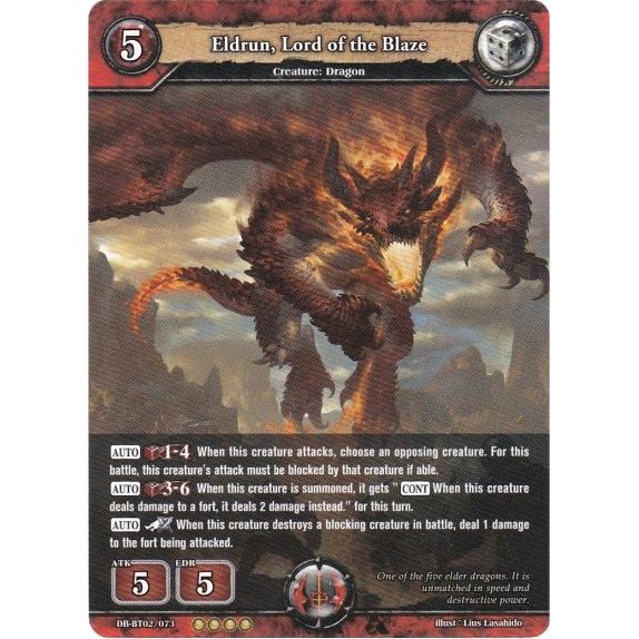 Image for Eldrun, Lord of the Blaze (DB-BT02/073) (BP02) - Dragoborne