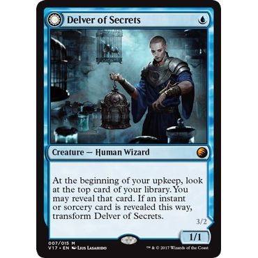 Image for Delver of Secrets (7) (V17) - Magic: The Gathering