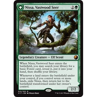 Image for Nissa, Vastwood Seer (15) (V17) - Magic: The Gathering