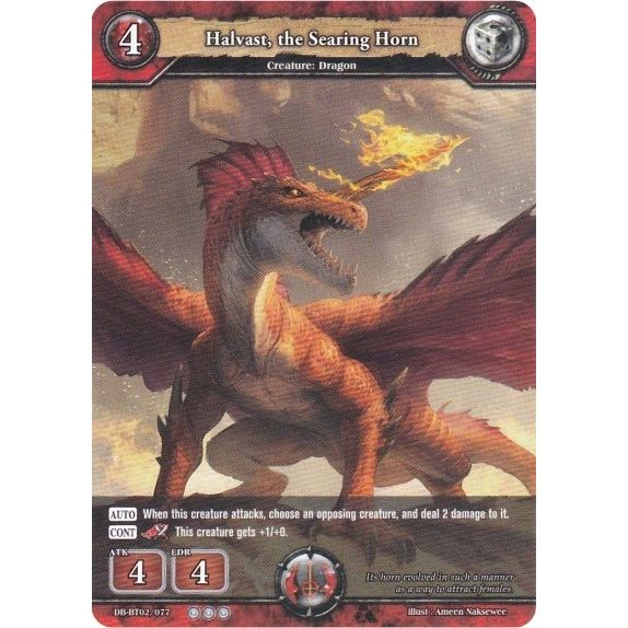Image for Halvast, the Searing Horn (DB-BT02/077) (BP02) - Dragoborne