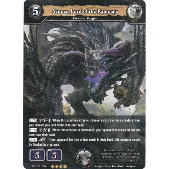 Image for Sennes, Lord of the Rampage (DB-BT02/097) (BP02) - Dragoborne